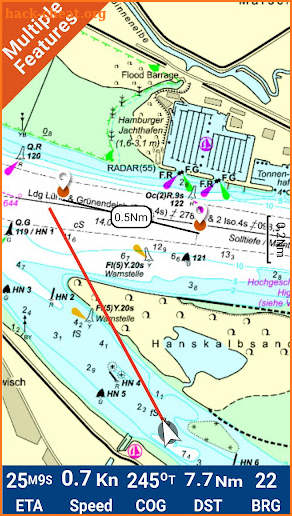 Hamburg - West Germany GPS Map screenshot