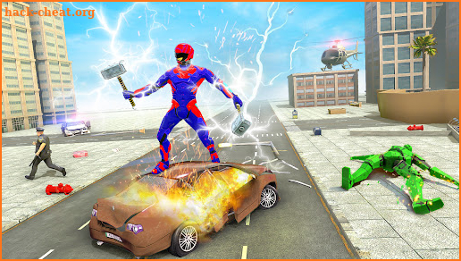 Hammer Hero Robot Superhero Hammer Games screenshot