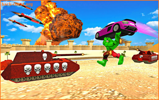 Hammer Superhero War: Incredible Bulk Monster Hero screenshot