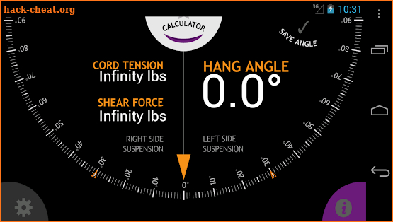 Hammock Hang Calc screenshot