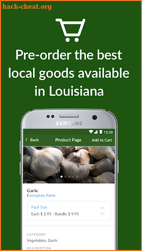 Hammond Farmers Market App screenshot