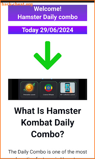 Hamster Combat Daily Combo screenshot