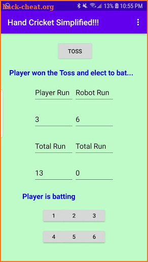 Hand Cricket Simplified!!! screenshot