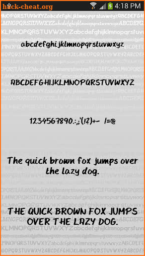 Hand fonts for FlipFont® free screenshot