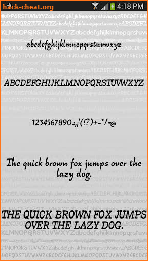 Hand fonts for FlipFont® free screenshot