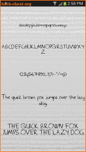 Hand3 fonts for FlipFont® free screenshot