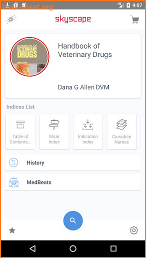 Handbook of Veterinary Drugs screenshot