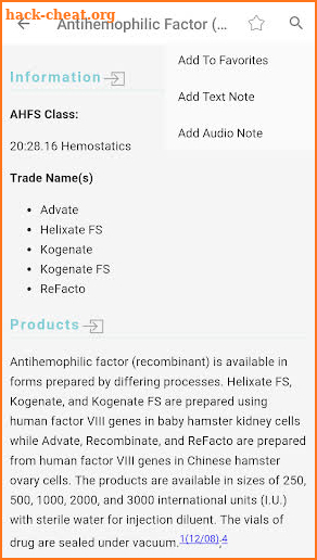 Handbook on Injectable Drugs screenshot