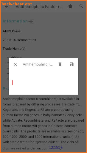 Handbook on Injectable Drugs screenshot