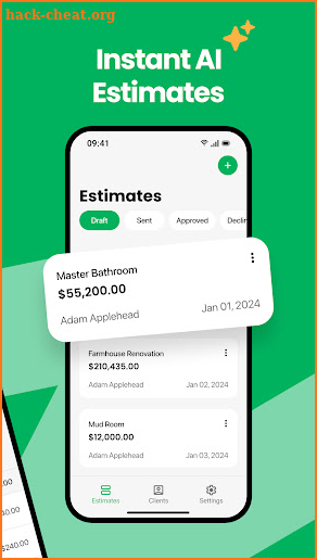 Handoff Construction Estimator screenshot