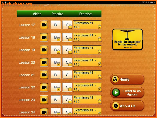 Hands-On Equations 3: Tablet screenshot