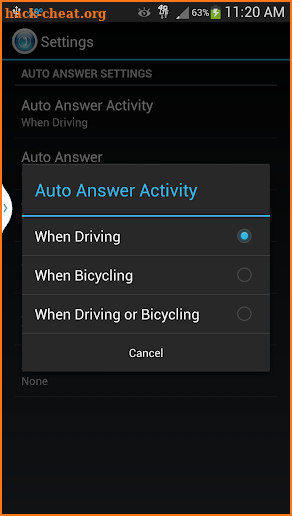 HandsFree Answer Pro License screenshot