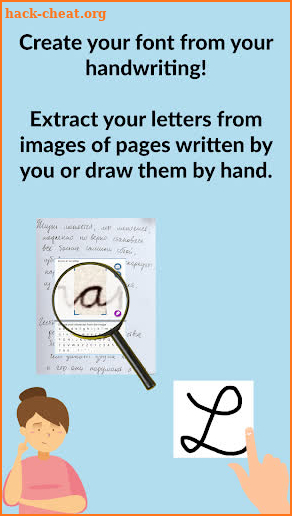 HandWriting Font Maker screenshot