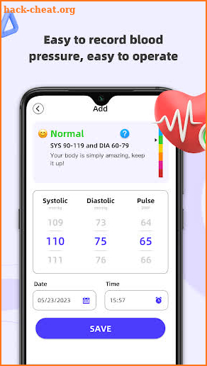 Handy Blood Pressure-BP Health screenshot