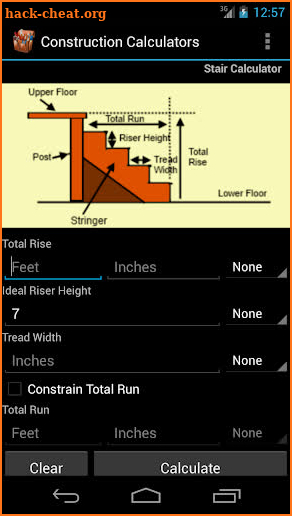 Handy Construction Calculator screenshot