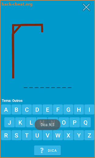 Hangman game screenshot