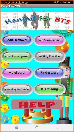 hangul for BTS screenshot