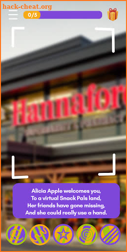 Hannaford Snack Pals Augmented Reality screenshot