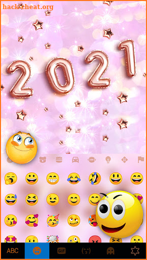 Happy 2021 Keyboard Background screenshot