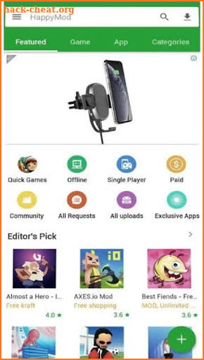 Happy Apps Mod Manager Tips & HapppyMod Game screenshot