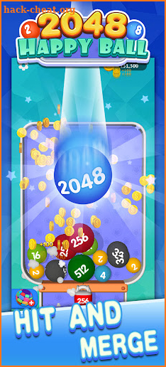 Happy Ball 2048-merge 3D ball screenshot