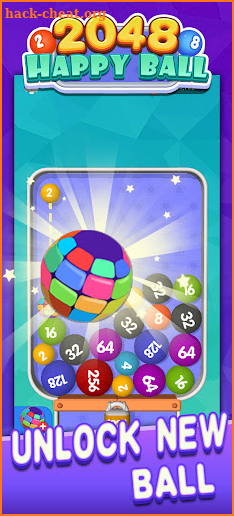 Happy Ball 2048-merge 3D ball screenshot