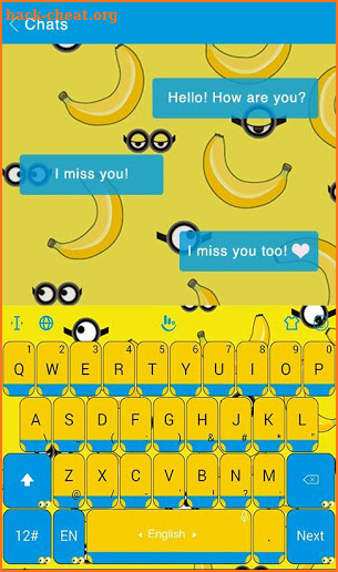 Happy Banana Keyboard Theme screenshot