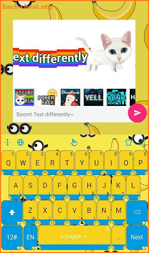 Happy Banana Keyboard Theme screenshot