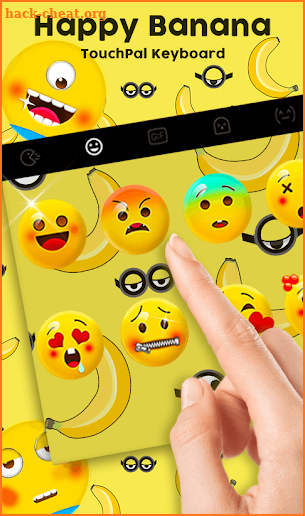 Happy Banana Keyboard Theme screenshot