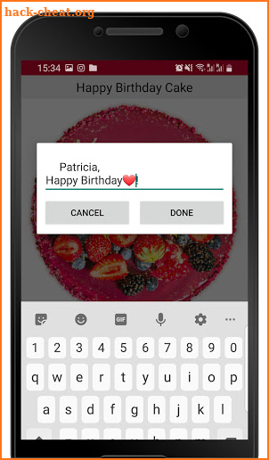 Happy Birthday GIFs with Name Maker screenshot