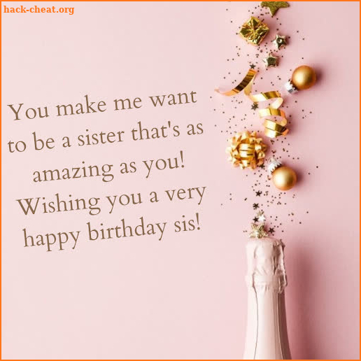 Happy birthday sister screenshot