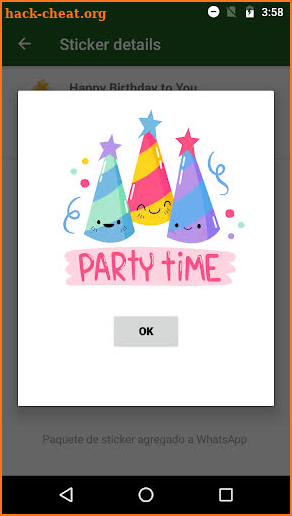 Happy Birthday Stickers (WAstickerApps) screenshot