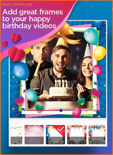 Happy birthday video maker screenshot