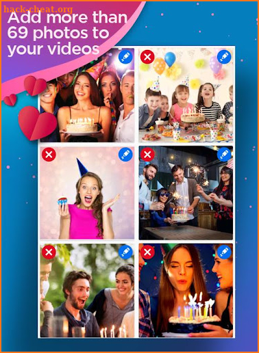 Happy birthday video maker screenshot