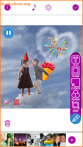 Happy Birthday Video Maker With Song And Photos screenshot