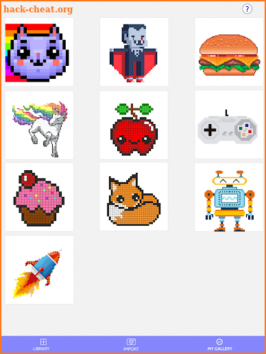 Happy Cartoon Pixel Book - Pixel Art Coloring screenshot