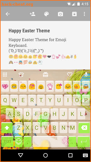 Happy Easter Emoji Keyboard screenshot