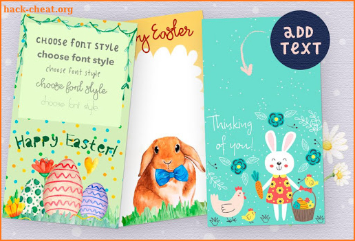 Happy Easter Photo Cards Editor screenshot