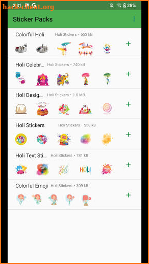 Happy Holi Stickers screenshot