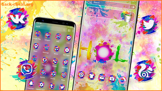 Happy Holi Theme screenshot