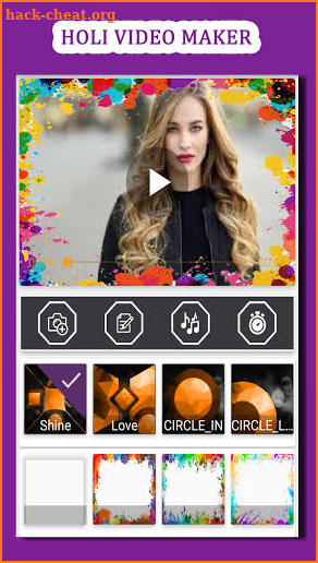 Happy Holi Video Maker: Holi Status Video Maker screenshot