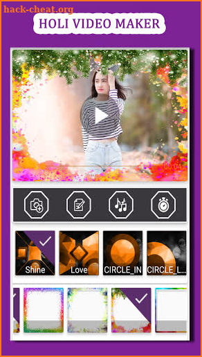 Happy Holi Video Maker: Holi Status Video Maker screenshot