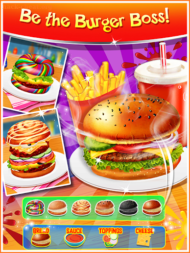 Happy Kids Meal Maker - Burger Cooking Game screenshot