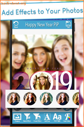 Happy New Year 2019 - PIPPhotoFrames screenshot