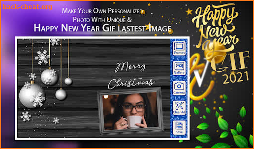 Happy New Year 2021 GIF Photo Frames screenshot