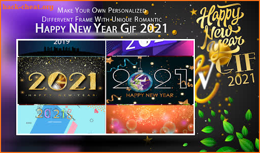 Happy New Year 2021 GIF Photo Frames screenshot