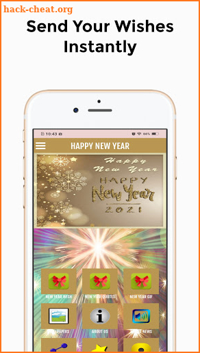 Happy New Year 2021 Greetings screenshot