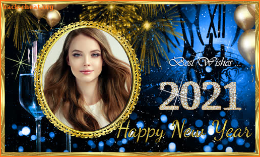 Happy New Year 2021 Photo Frames Greeting Wishes screenshot