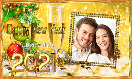 Happy New Year 2021 Photo Frames Greeting Wishes screenshot