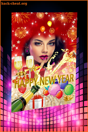 Happy New Year  2021 Photo Frames With Stickers screenshot